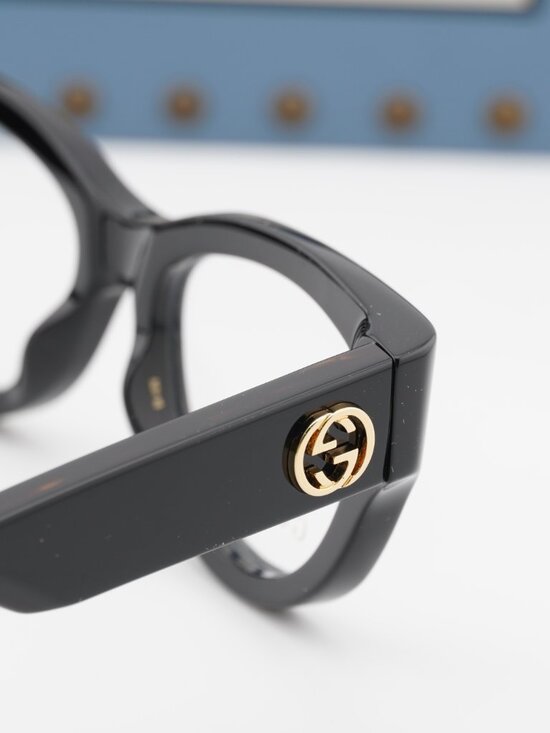 Gucci GG1665O 001 Cat Eye Eyeglasses 50mm - Black main image 6